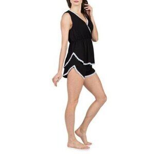 Savi Mom Lauren Maternity and Nursing Pajama Set Color: Black Size: Large